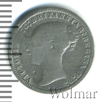 Великобритания 3 пенса, 1878 (3 пенса. Великобритания 1878г. Ag.)