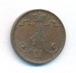 1 пенни 1892 г. Для Финляндии (Александр III). (1 пенни. 1892)