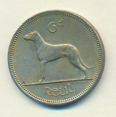 Ирландия 6 пенсов, 1968 (6 пенсов Ирландия 1968)