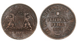 1 крейцер, 1773 (Германия. Баден. Фридрих I. 1 крейцер 1871 года.)