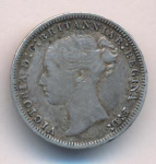 Великобритания 3 пенса, 1874 (3 пенса. Великобритания, Виктория. 1874)