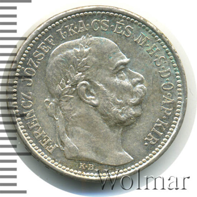 Венгрия 1 крона, 1915 (1 крона. Венгрия 1915г. Ag.)