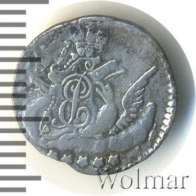 5 копеек 1757 г. СПБ. Елизавета I. Орел в облаках (5 копеек 1757г. СПБ. Ag.)