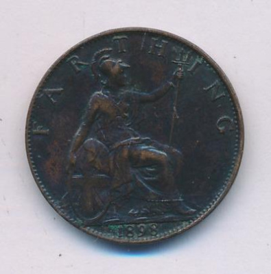 Великобритания 1 фартинг, 1898 (1 фартинг. Великобритания 1898)