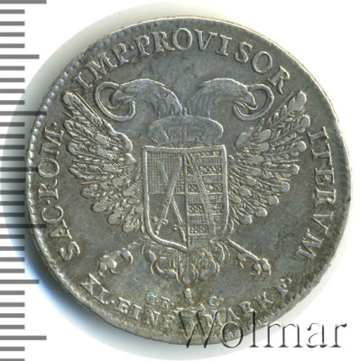Саксония ⅓ талера, 1792 (1/3 талера. Германия. Саксония 1792г. Ag.)