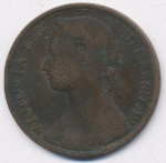 Великобритания 1 пенни, 1875 (1 пенни. Великобритания 1875)