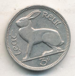 Ирландия 3 пенса, 1964 (3 пенса. Ирландия. 1964)