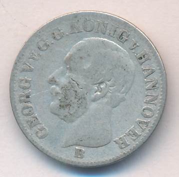 Ганновер 1/12 талера, 1853 (1/12 талера. Ганновер. 1853B)