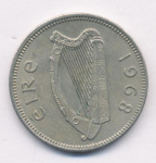 Ирландия 1 шиллинг, 1968 (1 шиллинг. Ирландия. 1968)