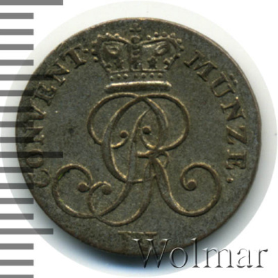 Ганновер 4 пфеннига, 1826 (4 пфеннига. Ганновер. Германия 1826г. Ag.)
