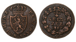Нассау ¼ крейцера, 1819 (Германия. Нассау. Вильгельм. 1/4 крейцера 1819 года.)