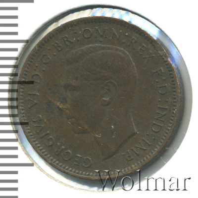 Великобритания 1 фартинг, 1948 (1 фартинг. Великобритания 1948г. Br.)