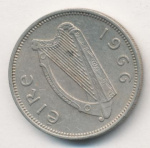 Ирландия 1 шиллинг, 1966 (1 шиллинг. Ирландия. 1966)