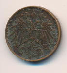 Австрия 2 геллера, 1893 (2 геллера. Австрия 1893)
