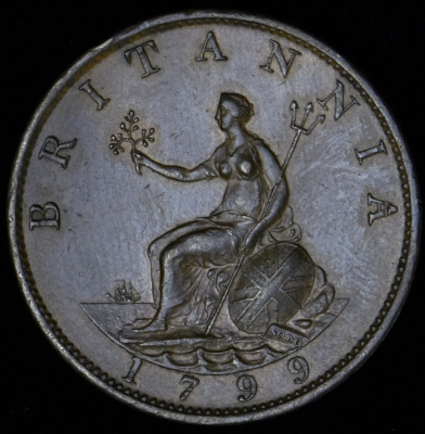 Великобритания ½ пенни, 1799 (1/2 пенни 1799 (Великобритания))