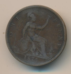 Великобритания 1 пенни, 1874 (1 пенни. Великобритания. 1874)
