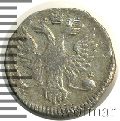 2 копейки 1757 г. Ливонезы (Елизавета I). (2 копейки. Ливонез 1757г. Ag. RR, Петров - 4 рубля.)