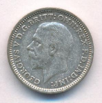 Великобритания 3 пенса, 1934 (3 пенса Великобритания. 1934)