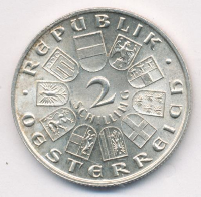 Австрия 2 шиллинга, 1932 (2 шиллинга. Австрия. Гайдн 1932)