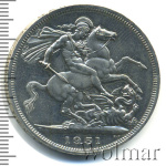 Великобритания 5 шиллингов, 1951 (5 шиллингов. Великобритания 1951г. Сu-Ni.)
