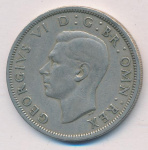 Великобритания ½ кроны, 1948 (1/2 кроны. Великобритания. 1948)