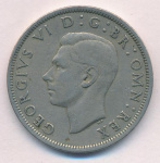 Великобритания ½ кроны, 1948 (1/2 кроны Великобритания. 1948)