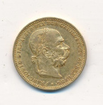 Австрия 20 крон, 1894 (20 крон. Австрия. М - 6,765г 1894)