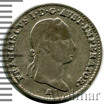 Австрия 3 крейцера, 1832 (3 крейцера. Австрия 1832г. A. Ag.)