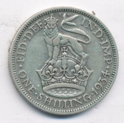 Великобритания 1 шиллинг, 1934 (Шиллинг. Великобритания. 1934)