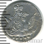 5 копеек 1757 г. СПБ. Елизавета I. Орел в облаках (5 копеек 1757г. СПБ. Ag.)