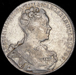 2 копейки 1757 г. СПМ. Елизавета I. Номинал под св. Георгием. Екатеринбургский монетный двор (Рубль 1726 СПБ (Бит. R1, Петр. 15р.))