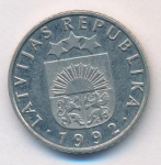 Латвия 50 сантимов, 1992 (50 сантимов Латвия. 1992)
