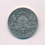 Латвия 2 лата, 1992 (2 лата Латвия. 1992)