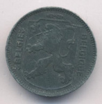 Бельгия 1 франк, 1944 (1 франк. Бельгия. 1944)