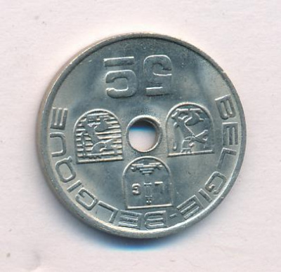 Бельгия 5 сантимов, 1940 (5 сантимов. Бельгия 1940)