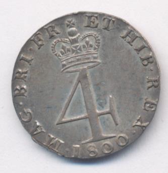 Великобритания 4 пенса, 1800 (4 пенса. Великобритания 1800)