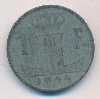 Бельгия 1 франк, 1944 (1 франк. Бельгия 1944)