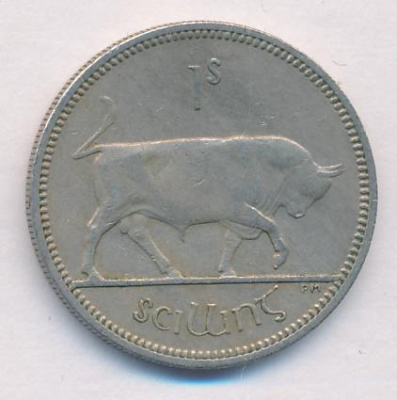 Ирландия 1 шиллинг, 1968 (1 шиллинг. Ирландия. 1968)