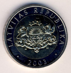 Латвия 2 лата, 2003 (2 лат. Латвия. 2003)