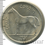 Ирландия 2 шиллинга (флорин), 1966 (2 шиллинга 6 пенсов. Ирландия 1966г. Cu-Ni.)