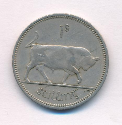 Ирландия 1 шиллинг, 1966 (1 шиллинг. Ирландия 1966)