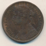 Великобритания 1 пенни, 1874 (1 пенни. Великобритания 1874)