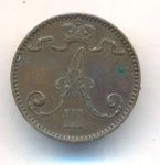 1 пенни 1892 г. Для Финляндии (Александр III). (1 пенни. 1892)