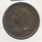 Великобритания ½ пенни, 1898 (1/2 пенни. Великобритания 1898)