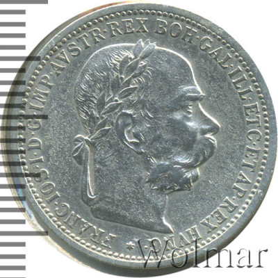 Австрия 1 крона, 1894 (1 крона. Австрия 1894г. Ag.)
