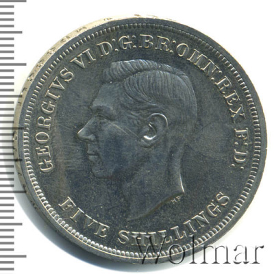 Великобритания 5 шиллингов, 1951 (5 шиллингов. Великобритания 1951г. Сu-Ni.)