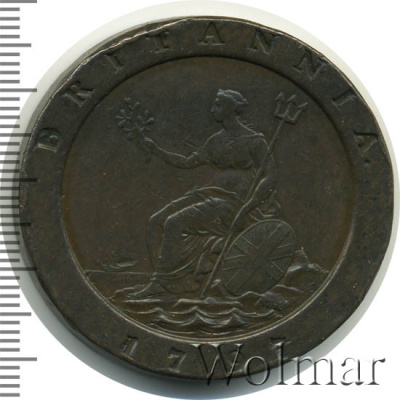 Великобритания 2 пенса, 1797 (2 пенса. Великобритания 1797г. Cu.)