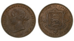 Джерси 1/26 шиллинга, 1866 (Джерси о-в. Виктория. 1/26 шиллинга 1866 года.)