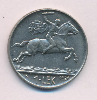 Албания 1 лек, 1926 (1 лек Албания 1926)