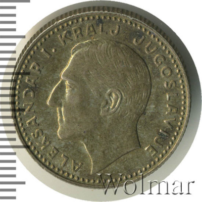 Югославия 10 динаров, 1931 (10 динаров. Югославия 1931г. Ag.)